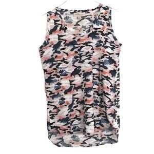 PHILOSOPHY Blush Camo Sleeveless Tank Top Size Small